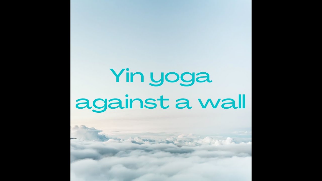 Yin yoga against a wall, Magdalena Mecweld